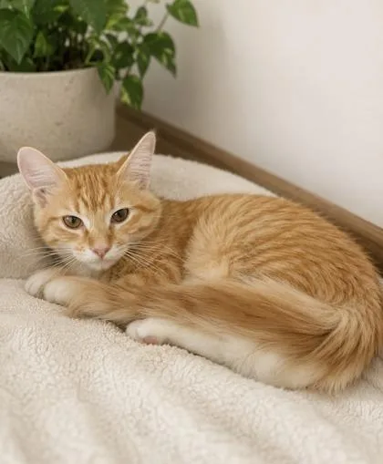 A baby small-sized male Domestic Medium Hair cat named Bob for adoption in Paducah, KY