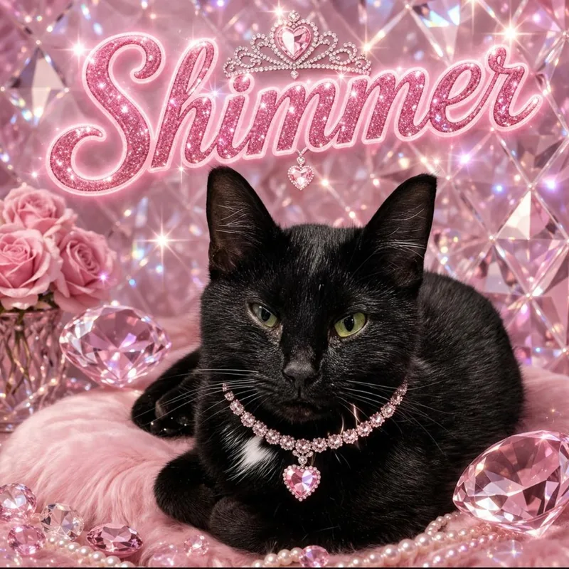 A young large-sized female Domestic Short Hair cat named Shimmer for adoption in Washington Court House, OH