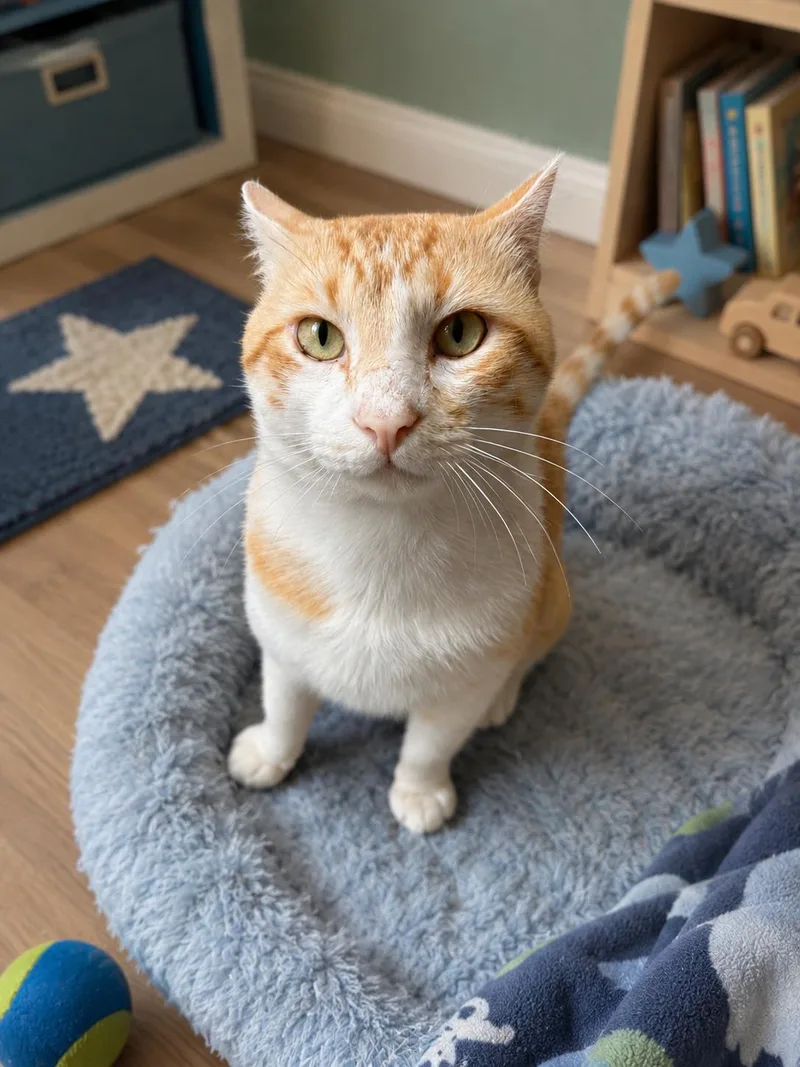An adult medium-sized male Orange & White Domestic Short Hair cat named Ducky for adoption in Jacksonville, FL