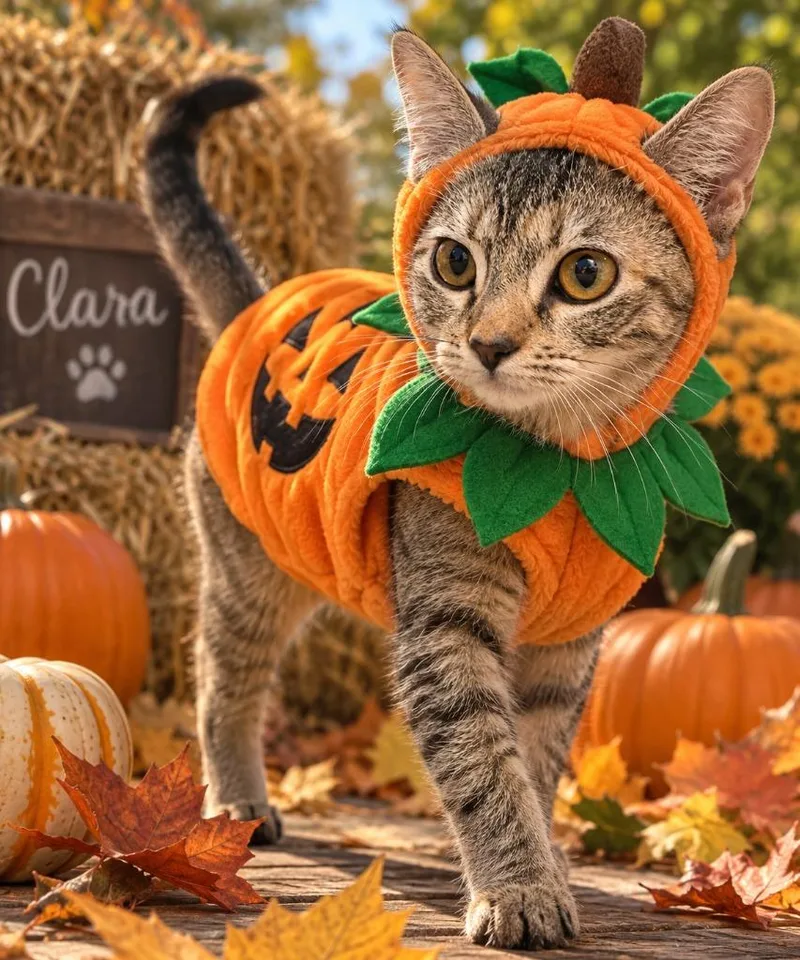 A baby medium-sized female Manx cat named Clara for adoption in Athens, AL