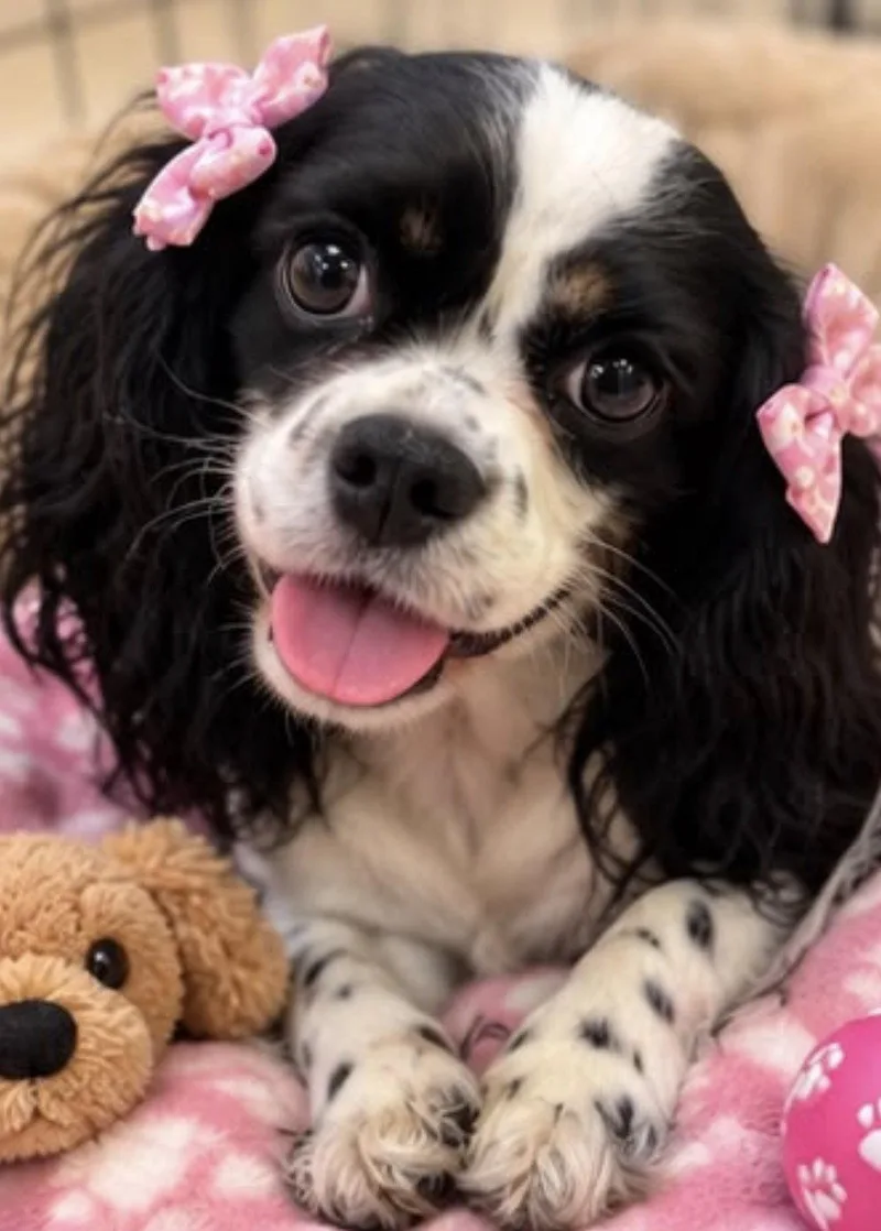 An adult small-sized female Cavalier King Charles Spaniel dog named Roxy for adoption in Margate, FL