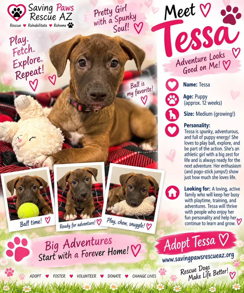 Tori puppy Tessa
