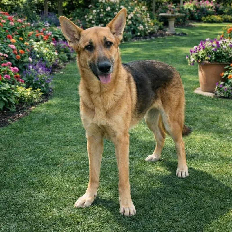 An adult medium-sized female German Shepherd Dog dog named Nezuka Gs for adoption in Allen, TX