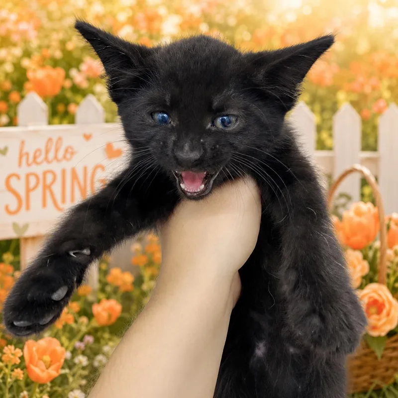 A young medium-sized male Domestic Short Hair cat named Neptune for adoption in Belleville, MI