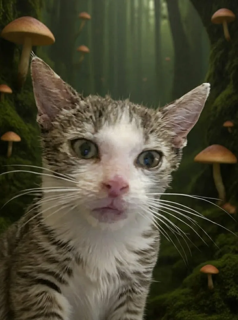 A baby small-sized female Tabby (Brown / Chocolate) Domestic Short Hair cat named Scurfy Twiglet for adoption in Tipp City, OH