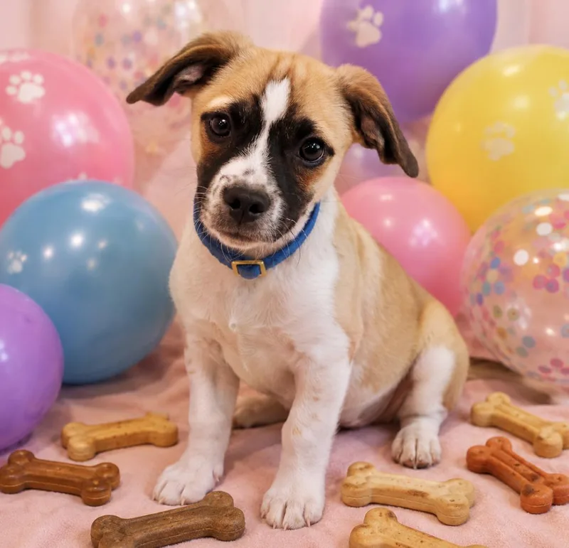 A baby medium-sized male Terrier dog named Rocco for adoption in Queen Creek, AZ