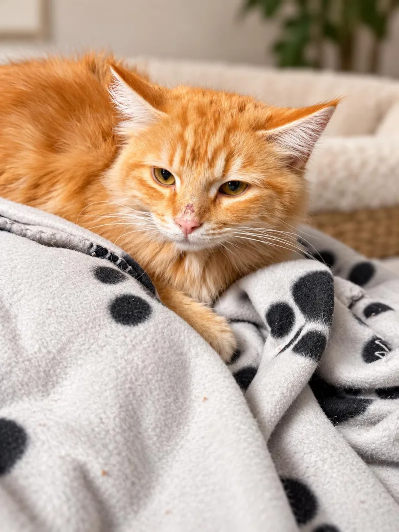 A young medium-sized male Domestic Medium Hair cat named Pumpkin for adoption in Rio Linda, CA