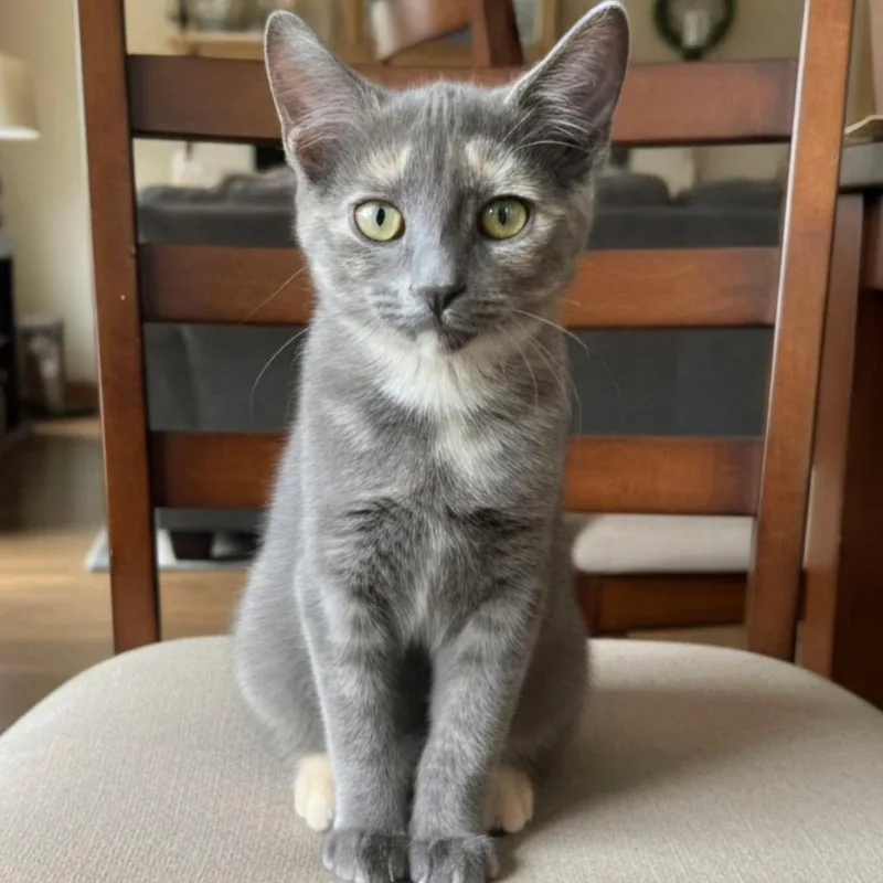 A baby small-sized female Domestic Short Hair cat named Nana for adoption in Blair, WI