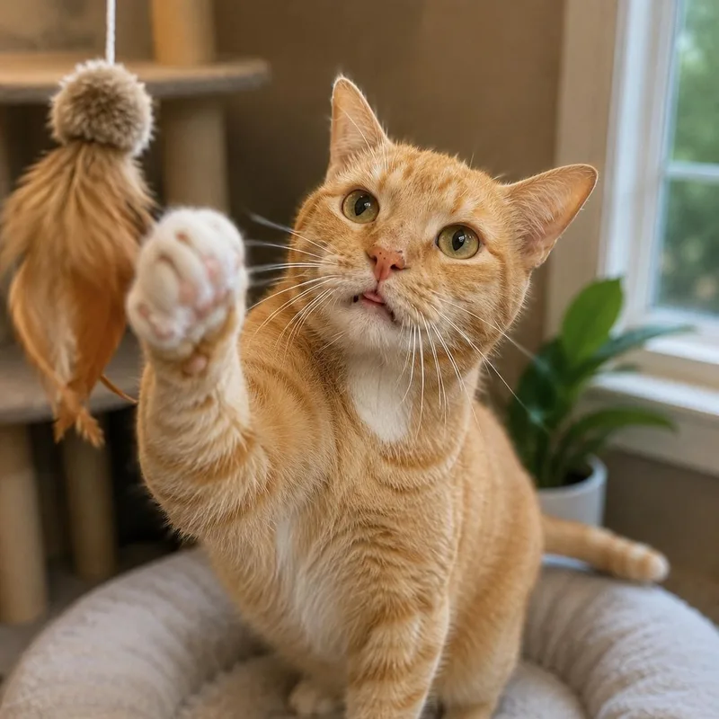 A young medium-sized male Tabby (Orange / Red) American Shorthair cat named George for adoption in North Hollywood, CA