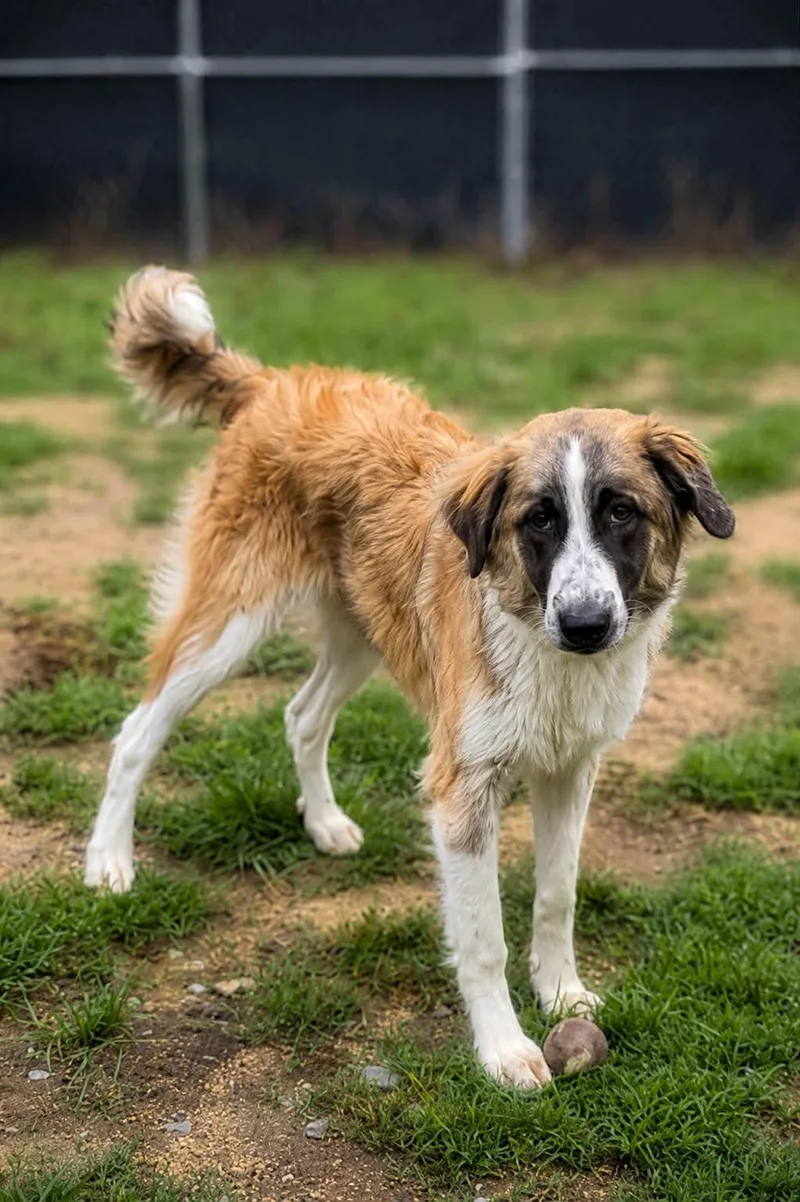 A young large-sized female Great Pyrenees dog named Brynn for adoption in Thomasville, NC