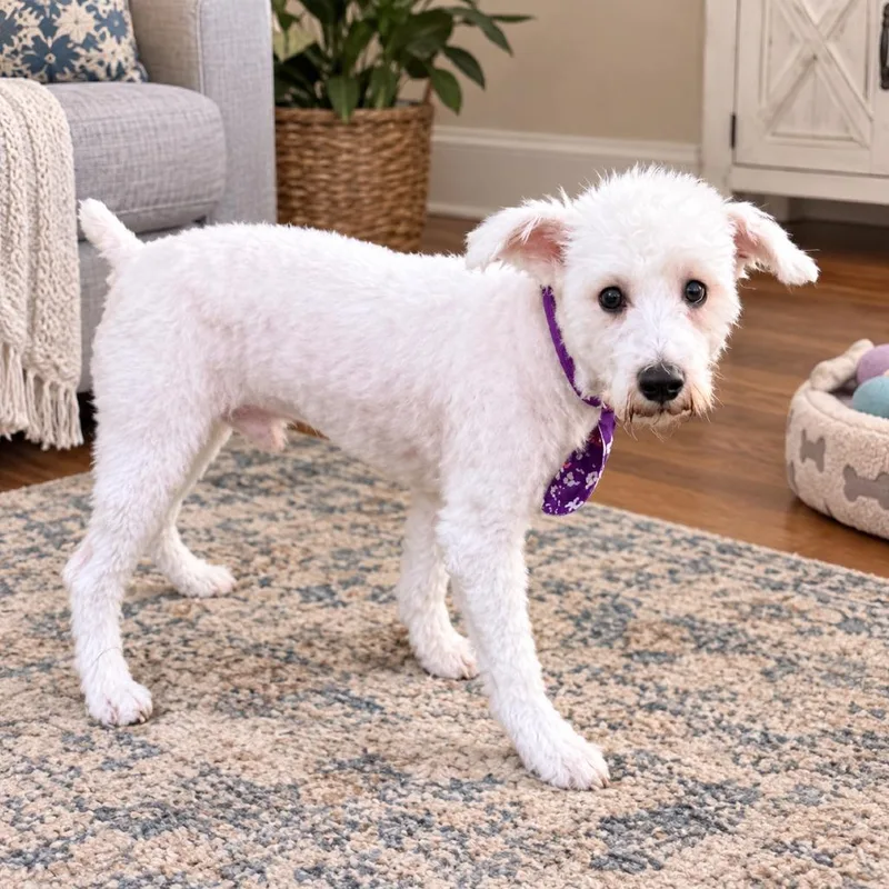 A young small-sized male White / Cream West Highland White Terrier / Westie dog named Winston for adoption in Baton Rouge, LA
