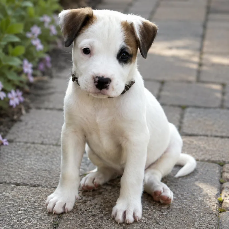 A baby medium-sized female White / Cream Mixed Breed dog named Itza for adoption in Phoenix, AZ