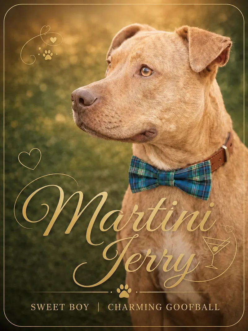 An adult large-sized male Yellow / Tan / Blond / Fawn American Staffordshire Terrier dog named Jerry for adoption in Houston, TX