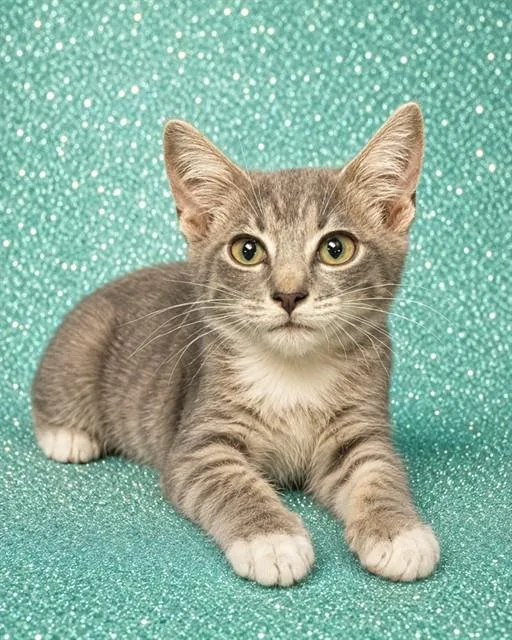 A baby small-sized male Domestic Short Hair cat named Adam Maitland for adoption in Jacksonville, FL