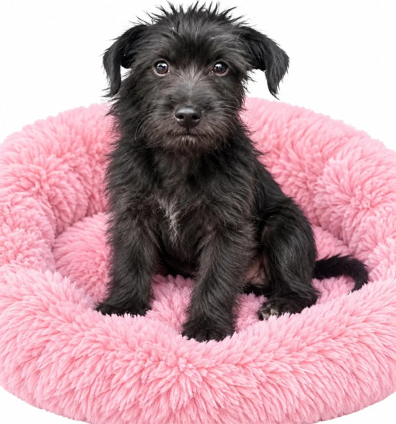 A baby medium-sized female Schnauzer dog named Jondi for adoption in Pleasant Valley, NY