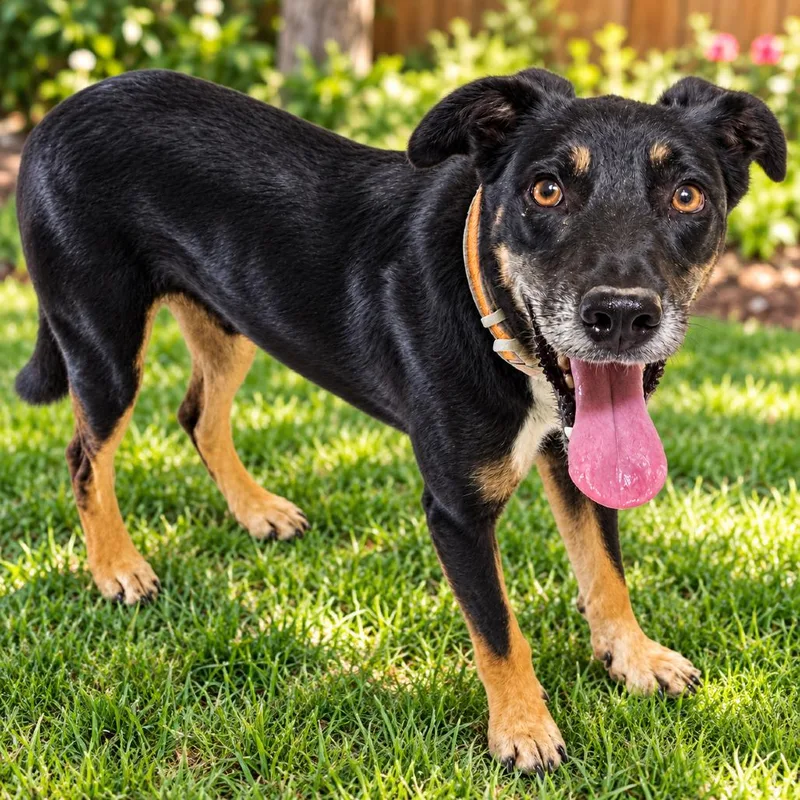 An adult medium-sized male Black Mixed Breed dog named Mario for adoption in Wickenburg, AZ