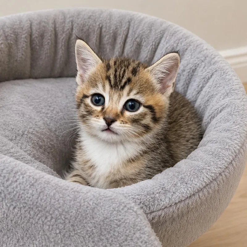 A baby small-sized male Brown / Chocolate Domestic Short Hair cat named Big Boy Bob for adoption in Tustin, CA