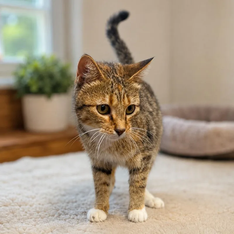 A young medium-sized female Domestic Short Hair cat named Martha for adoption in Pittsfield, IL