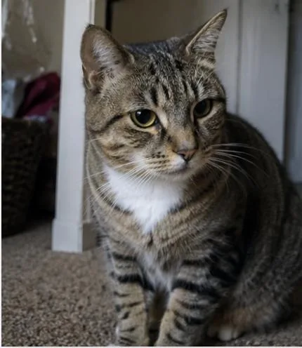 A young medium-sized female Domestic Short Hair cat named Peppermint Patty for adoption in Bloomfield, NJ