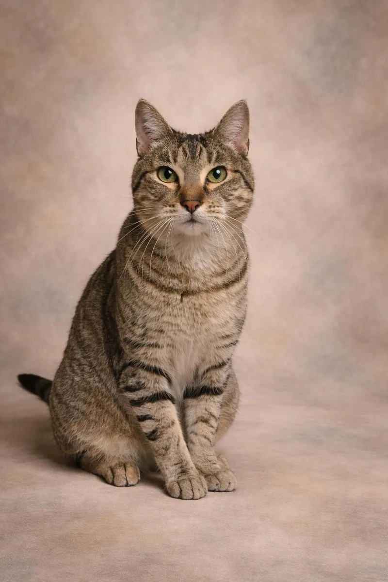 A young medium-sized female Tabby (Brown / Chocolate) Domestic Short Hair cat named Thelma for adoption in Ocala, FL
