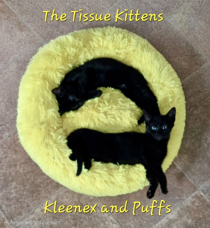 A baby medium-sized female Domestic Short Hair cat named Puffs for adoption in Penndel, PA