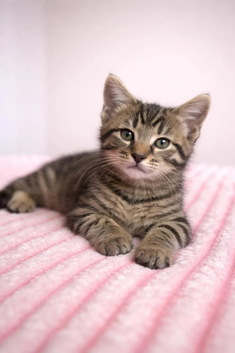 A baby small-sized male American Shorthair cat named Rady for adoption in North Chesterfield, VA