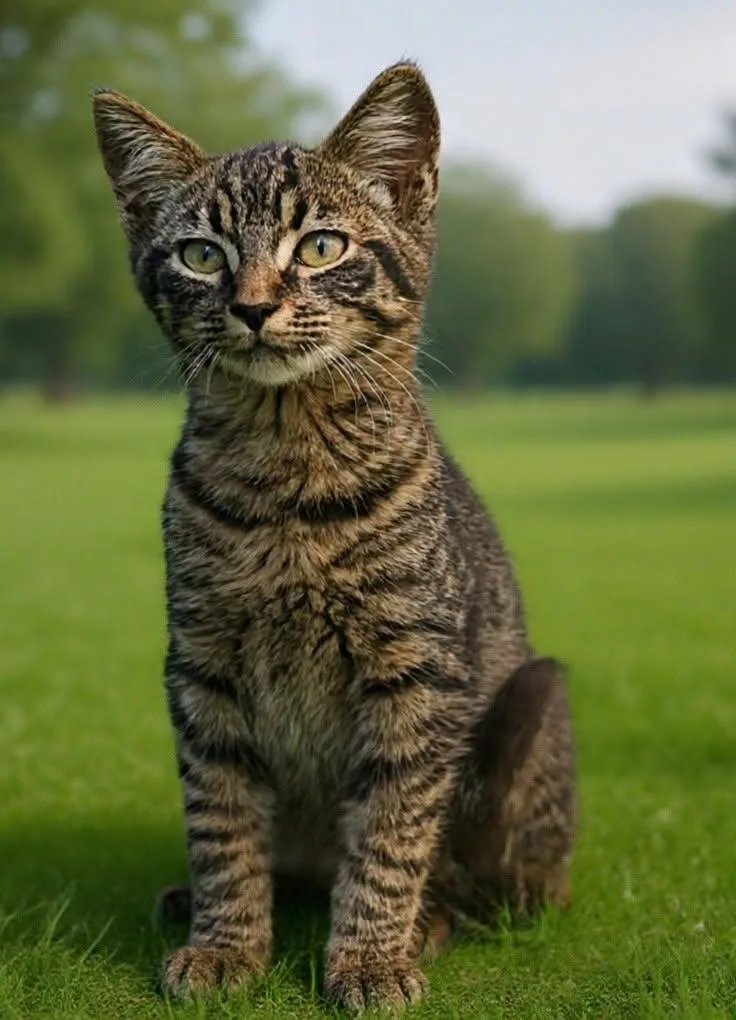 A baby medium-sized male Domestic Short Hair cat named Jack for adoption in Talladega, AL