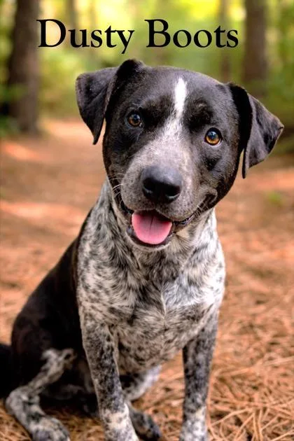 An adult medium-sized male Cattle Dog dog named Dusty Boots for adoption in Guntersville, AL