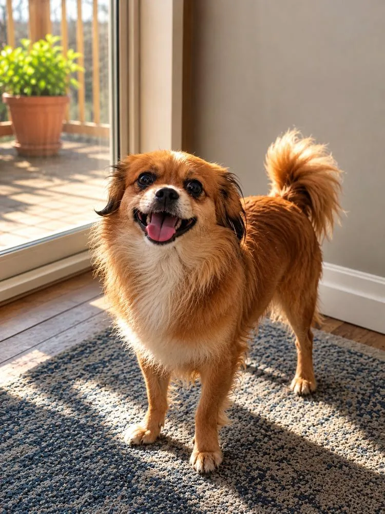 An adult small-sized male Tibetan Spaniel dog named Copper for adoption in Oakland, MI