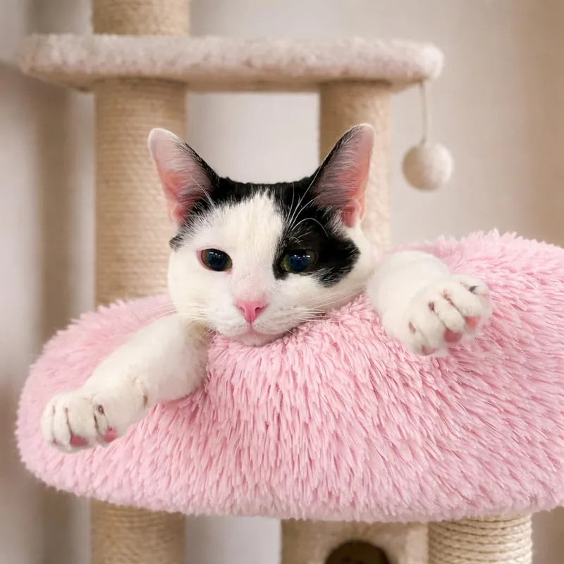 A baby medium-sized female Black & White / Tuxedo Tuxedo cat named Lu’lemon — How Is for adoption in Hillsboro, TX