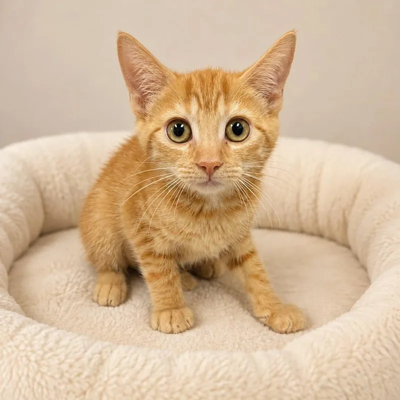A baby medium-sized female Red / Chestnut / Orange Mixed Breed dog named Maya Rudolph for adoption in Cranston, RI