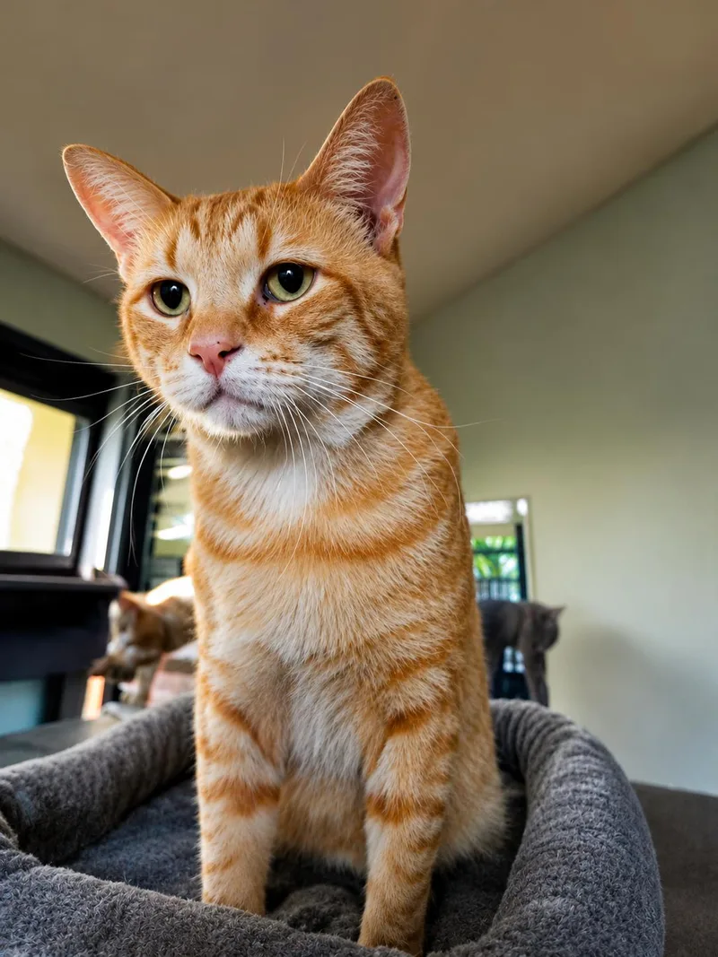An adult medium-sized male Orange / Red Domestic Short Hair cat named Cheddar for adoption in Scottsdale, AZ