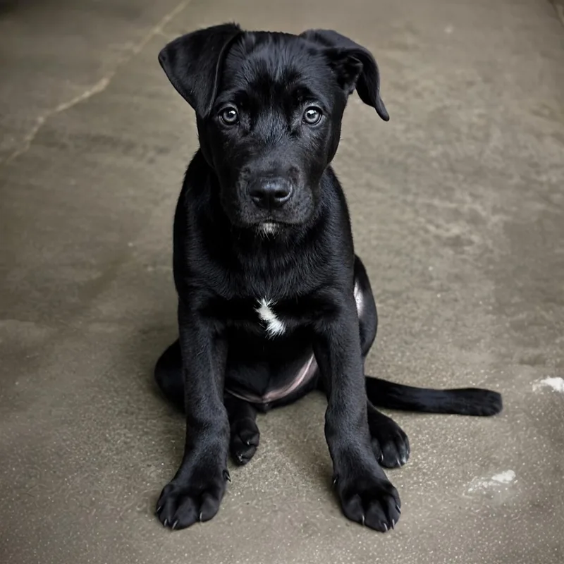 A baby medium-sized male Black Norwegian Elkhound dog named Leo for adoption in Hillsborough, NJ