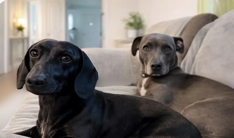 A young small-sized male Black Dachshund dog named Frank for adoption in San Antonio, TX