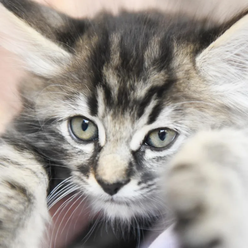 A baby small-sized female Brown / Chocolate Domestic Long Hair cat named Raven for adoption in Redwood City, CA