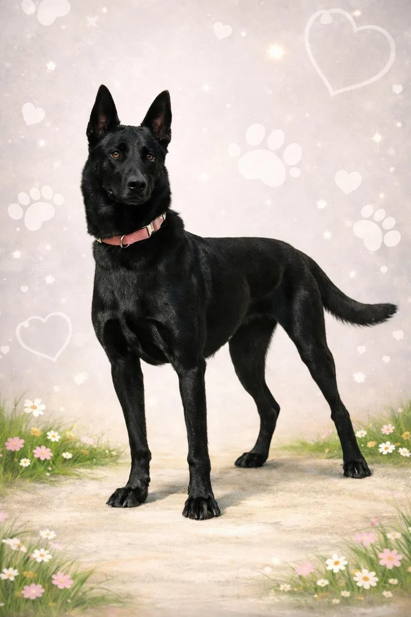 A young medium-sized female Black Belgian Shepherd / Malinois dog named Zoey for adoption in las vegas, NV