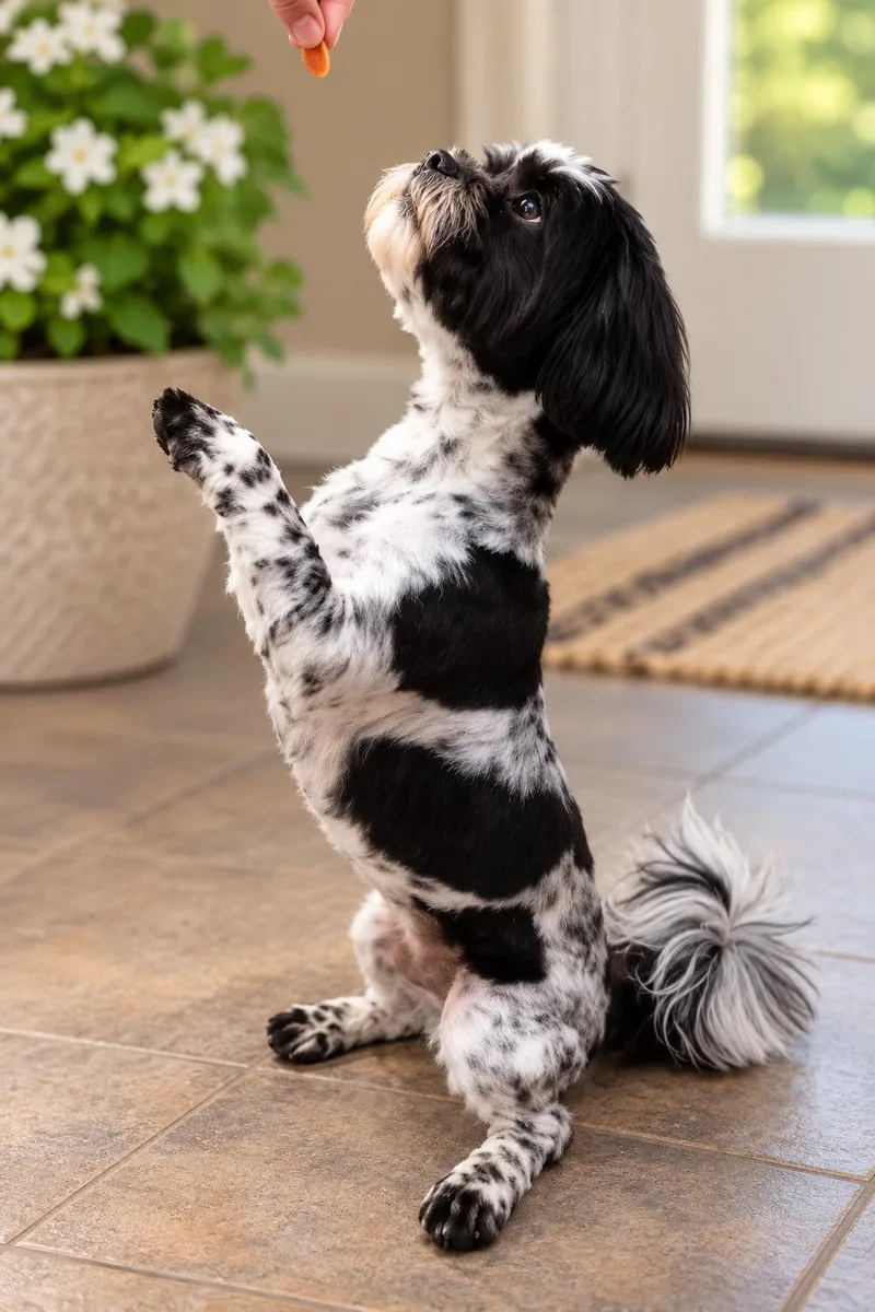 A baby small-sized male Shih Tzu dog named Bandit for adoption in Vernon, CT