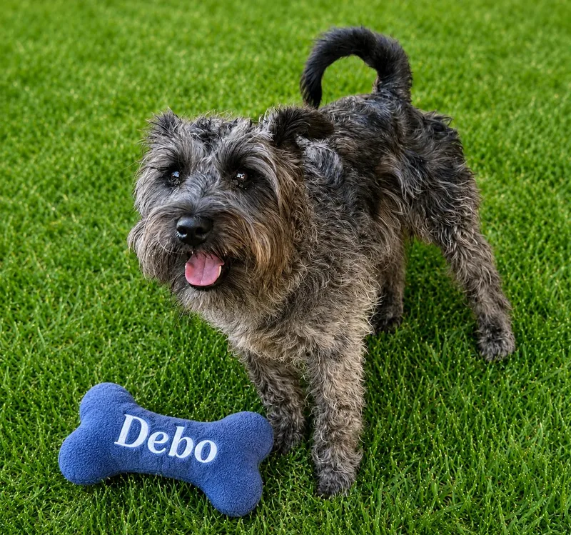 A baby small-sized male Schnauzer dog named Debo for adoption in Dallas, TX