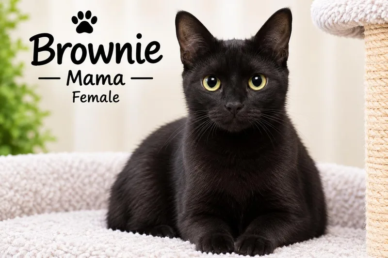 An adult medium-sized female Domestic Short Hair cat named Brownie for adoption in Staten Island, NY