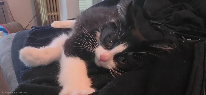 A baby small-sized male Domestic Medium Hair cat named Luke for adoption in New York, NY