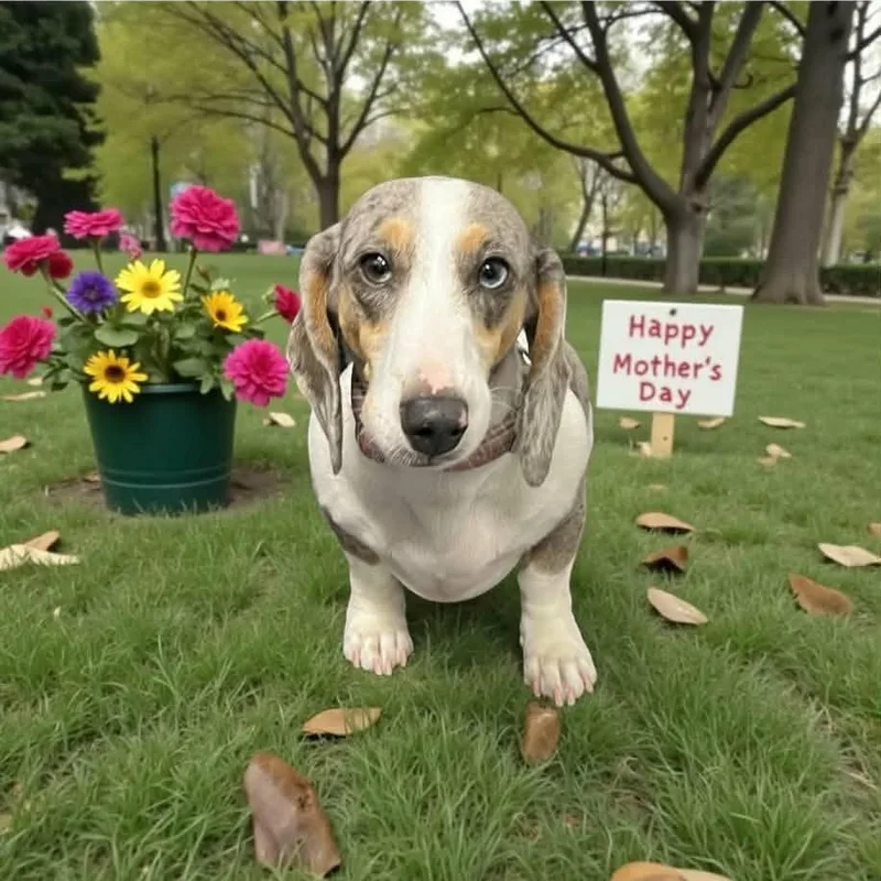 An adult small-sized female Merle (Blue) Dachshund dog named Cinderella for adoption in Flagstaff, AZ