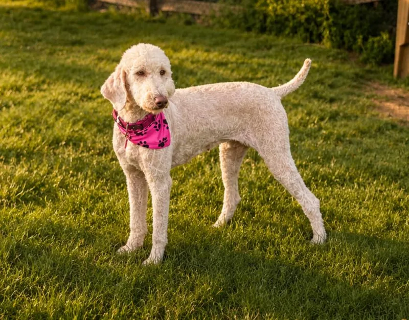 A young medium-sized female White / Cream Poodle dog named Taylor Swift for adoption in Kiowa, OK