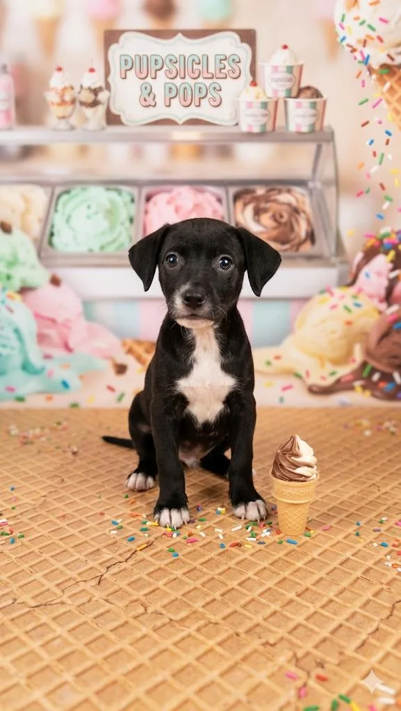 A baby medium-sized male Labrador Retriever dog named Oreo for adoption in Corona, CA