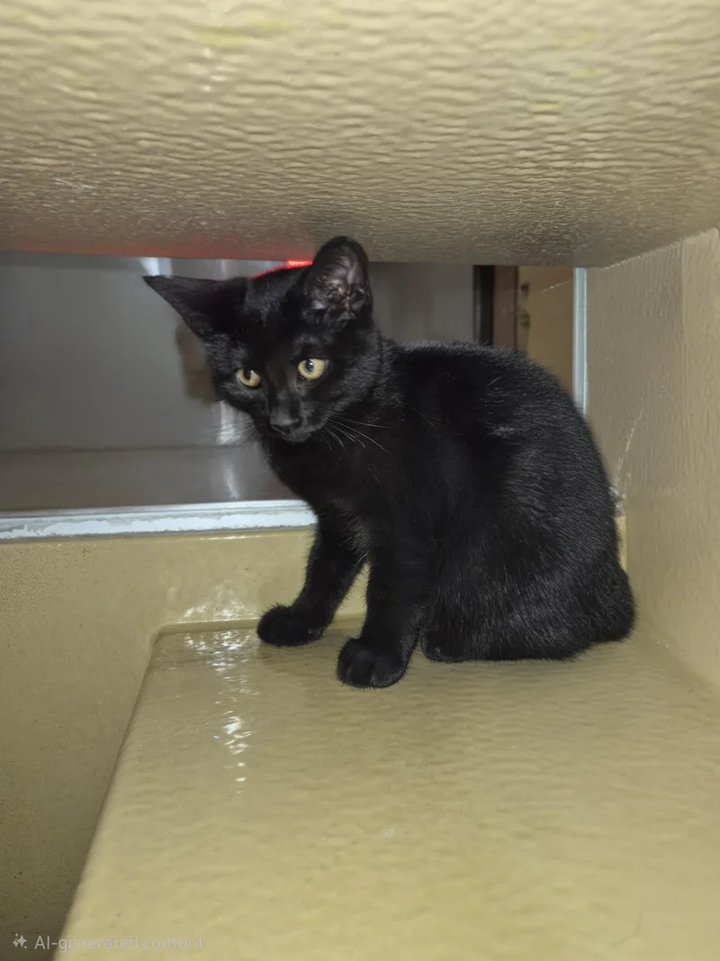 A baby small-sized male Domestic Short Hair cat named Klaus for adoption in Rio Linda, CA