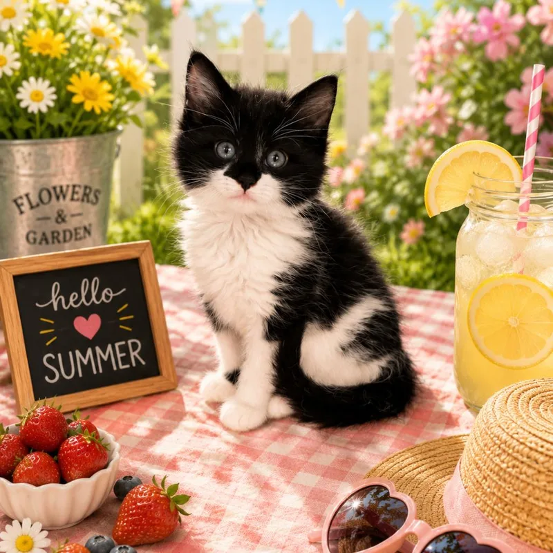 A baby small-sized female Black Domestic Long Hair cat named Cookie for adoption in Walnut Cove, NC