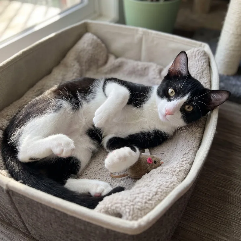 A baby large-sized male Domestic Short Hair cat named Moose for adoption in Allen, TX