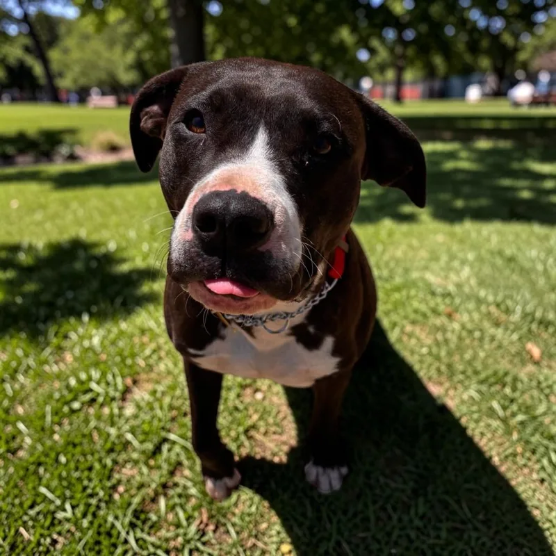A young medium-sized male Black Black Labrador Retriever dog named Cody for adoption in Point Richmond, CA