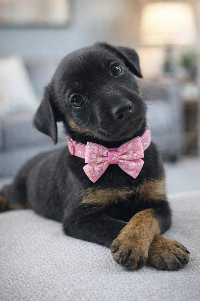 A baby medium-sized female German Shepherd Dog dog named Clover Gs for adoption in Allen, TX