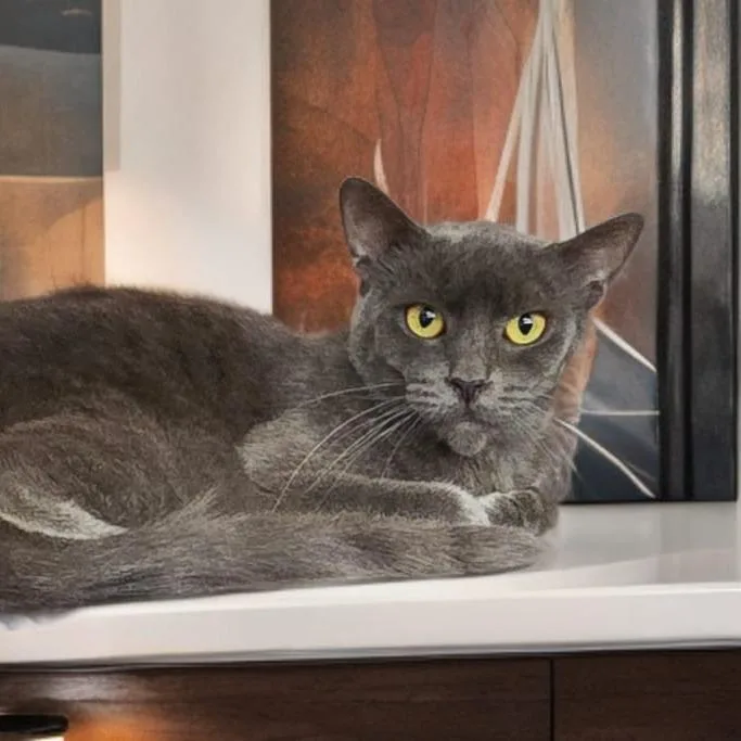 A young medium-sized male Gray / Blue / Silver Domestic Short Hair cat named Jack for adoption in Boston, MA