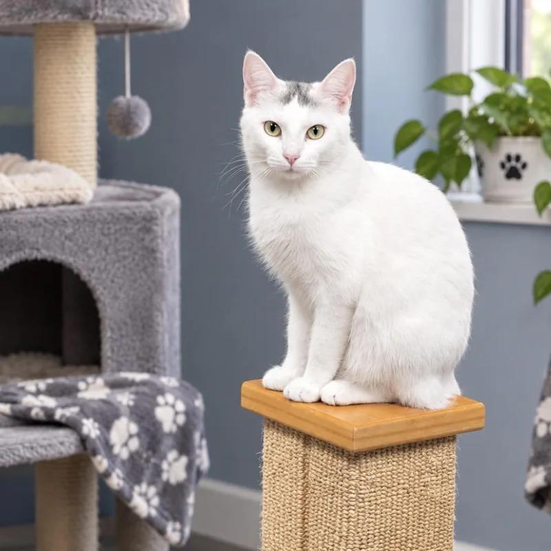 A young medium-sized male White Domestic Short Hair cat named Tyson for adoption in Blaine, MN